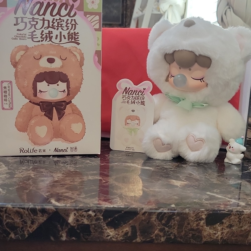 Rolife Nanci Colorful Chocolate Cutie Bears Smooth Milk Animation Figure 24K Box
